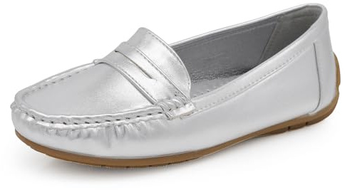 IF Fashion Chaussures Mocassins Slip On Loafers Souples Femme avec Strass et Pierres Daim Velours FT245, 40 EU