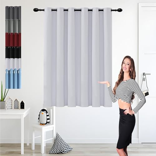 GOUSUN Tende Eleganti 125 x 150 cm Termiche Isolanti Tende Isolanti Tenda Insonorizzata a Freddo e Termoisolante Adatto per La Cucina, Bianco