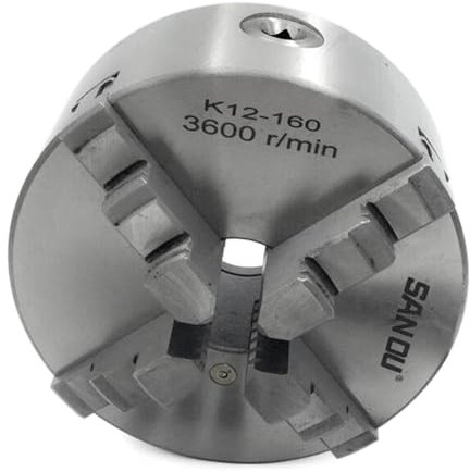 GZYF 160mm 6 #K12-160 Drehfutter Selbstzentrierend 4 Backen Für Schleif-/Fräs-/Bohrmaschinen Stahl Silbe