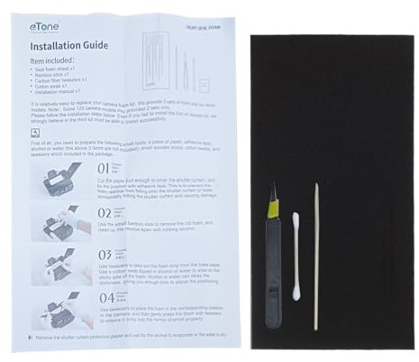 Schiuma ad alta densità di ricambio per fotocamera con guarnizione leggera in schiuma con pinze per fotocamera di grande formato Accessori per fotocamere Accessori per fotocamere Film Accessori per