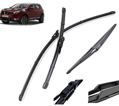 Wipers Parts 24+15+12 Front Rear Wiper Blades Set For Nissan For Qashqai J10 2006-2013 Windshield Windscreen Window Brushes