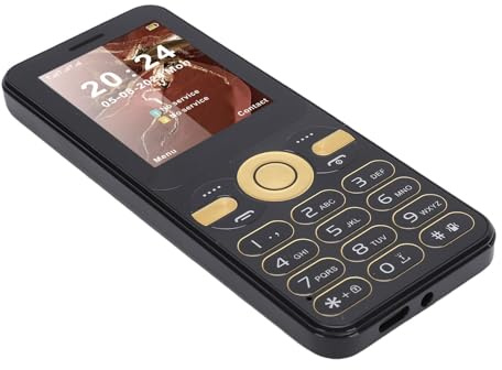 Tonysa Lålig äldre Telefon med Stora Knappar, Dubbel Sim & Hög Volym, 1800mAh Lång Batterifläpptelefon, Lätt ABS GSM -mobiltelefon för äldre äldre Nödbruk (Svart)