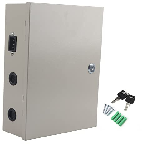Caja de Fuente de alimentación de Control de Acceso 12V 10A UPS Fuente de alimentación regulada por PWM con función de Apagado retardado para Sistemas de Control de Acceso