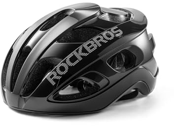 ROCKBROS Casco de bicicleta, ligero, ajustable, casco de bicicleta de montaña y carretera para adultos, 240 g, ultraligero, aerodinámico para hombres y mujeres, MTB City Hybrid Gravel Commute 58-62 cm