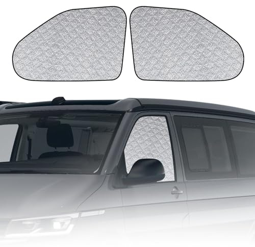 Pare-Soleil pour Vitres Latérales de Voiture Compatible avec VW T5 T6 California 2003-2024, Pliable Pare-Soleil pour Vitres Latérales Bloquant 99% Rayons UV et Maintenant Habitacle Plus Frais