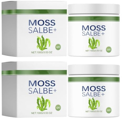 Crema anti-età MOSS SALBE+ al muschio di torba e coenzima Q10 - Riduce linee sottili e rughe, ripristina l'elasticità della pelle, idrata in profondità e a lungo, rafforza la barriera cutanea, 100 g