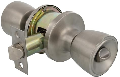 Amig Mod. 602 - Ensemble de boutons | Acier inoxydable | 18,5x 8 cm | Avec loquet | Fonction privée | Dispositif d'urgence extérieur et serrure intérieure | Porte 35-45mm