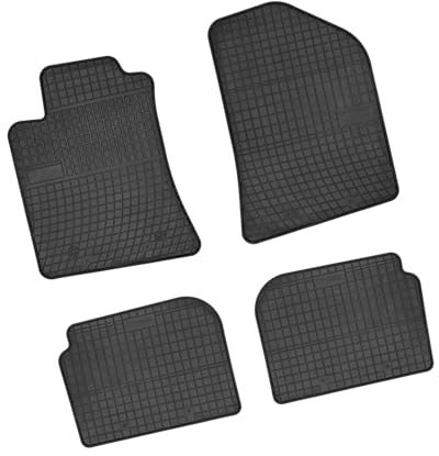 Bär-AfC TY03824 Gummimatten Auto Fußmatten Schwarz, Erhöhter Rand, Set 4-teilig, Passgenau für Toyota Avensis Typ T25 Baujahr 2003 bis 2009 4, 5-TRG. & Kombi
