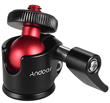Andoer Mini Tripod Ball Head 360 Degree Swivel for DSLR Camera