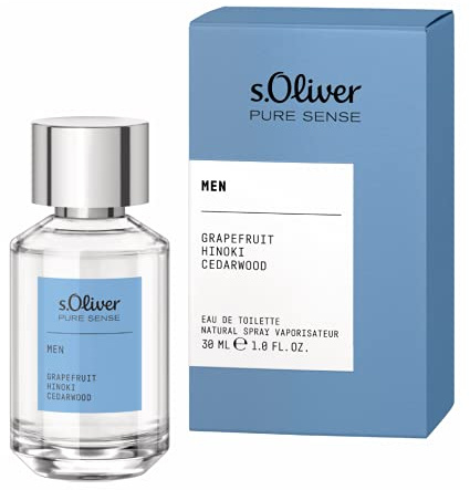 s.Oliver® Pure Sense Men | Eau de Toilette - puristisch und klar - natürlicher Duft, der Lebendigkeit und Maskulinität verkörpert | 30ml Natural Spray