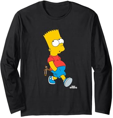 Los Simpson: Bart Simpson con tirachinas Manga Larga