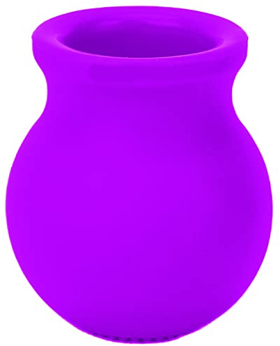 ANKROYU Lippen-Plumper-Werkzeug, magischer Lippen-Plumper, Gummi-Lippen-Saug-Plumper, Gerät Beauty Mund schnell Gesicht sauber Massage-Silikon-Lippen pumpe mit Bürste(Lila)