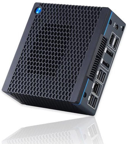 Sharevdi 11th Gen Mini PC, Intel Core i5 1145G7 bis zu 4.40GHz, 8K Vier Display Mini Desktop PC Wi-Fi5 BT4.2 16GB DDR4 512GB SSD für Büro/Home/Business (I5 1145G7)
