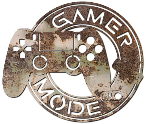 codiarts. XXL Game Mode ON Wanddekor 3D-Panel, Lasergeschnitten, Designs WOT FN COD GRAFITTI METAL HOLZ (SMALL, IRON)