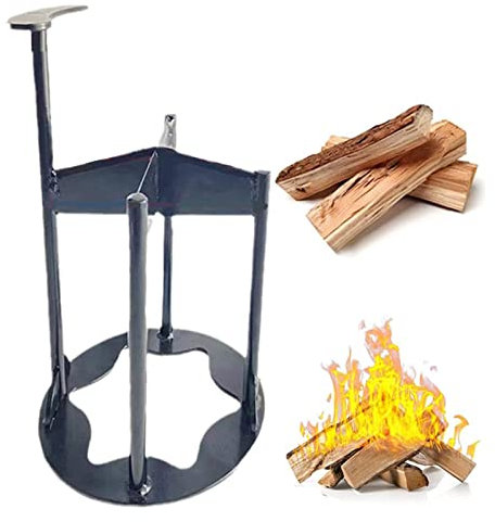 POCDOKYZ Fendeur de Bois Robuste, Double cale de Coupe, Casse-Bois Manuel Facile à Utiliser pour Foyer, Four à Pizza, cheminée