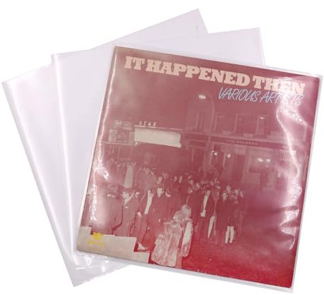 Custodie esterne per dischi in vinile LP Coperture trasparenti antistatiche per dischi in vinile per archiviazione LP, Traslucido., 10inch 50PCS