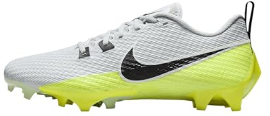 Nike Vapor Edge Speed 360 2 Men's Football Cleats (DA5455-004, Pure Platinum/Volt/Vapor Green/Black) Size 10.5