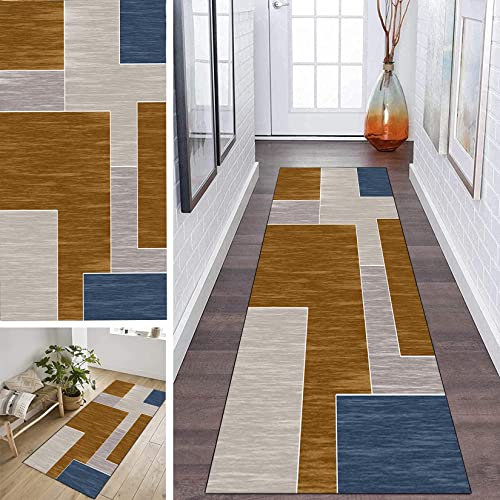 Waterproof Non Slip Kitchen Rug 90x440cm Stain Resistant Indoor Mat for Shower Room Kitchen and More Dirt Stopper Door Mat with Ultimate Protection
