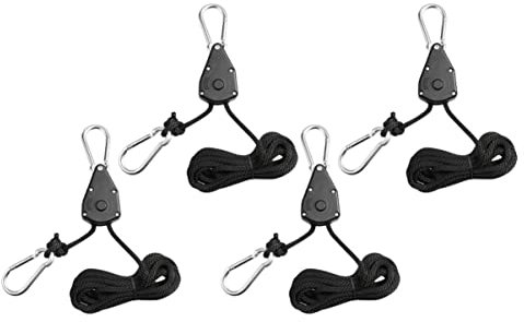 VANZACK 4pièces Suspensions Pour Lampes De Culture Corde De Po Réglables Et Verrouillables Robustes Et Durables Pour Équipements De Culture Et Tentes