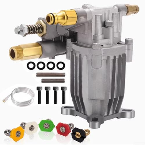 Besttoolifes Pompe pour nettoyeur à pression horizontale à arbre de 3/4 Max 2400-2750 PSI à 2,2-2,4 GPM - Pompe de remplacement compatible avec 90029, 520002, 520004, Dxpw3425 GC190 et plus