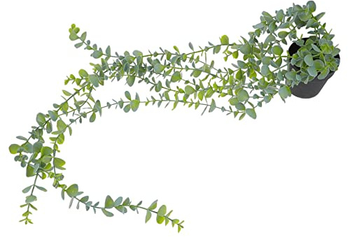 Yardenfun Artificial Hanging Plant Bonsai Simulated Plastic Potted Greenery Decor for Indoor Wall Garden Home