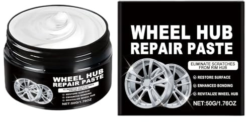 Mppchhn Pasta Reparación Llantas 50g, Crema Renovadora de Rayos en Llantas, Pasta Protectora Antioxido Para Restauración Y Detallado De Vehículos Coche Camión