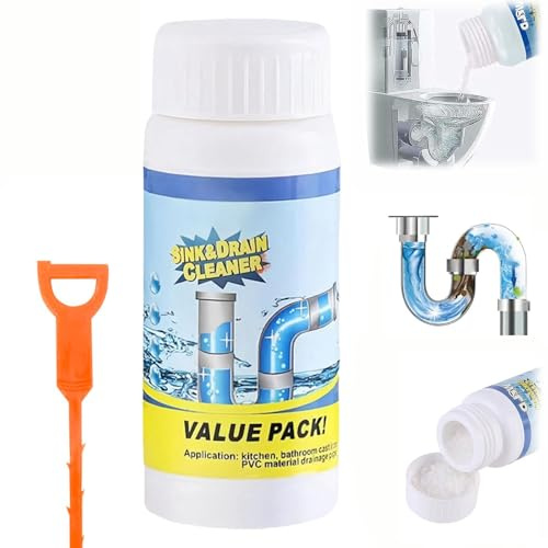 Drain Cleaner, Sink And Drain Cleaner, Powerful And Fast-Acting, Multi Functional Pipe Dredging Agent For Kitchen Bathroom Toilet Shower (1PC)