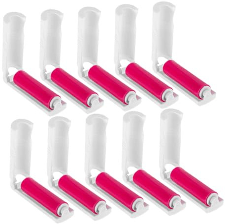 WEKADRIN 20pcs Mini Lint Roller for Travel Portable Pet Hair Remover Stick Reusable Sticky Roller for Clothes Furniture Car Seats Sweaters Coat Cleaning Tool
