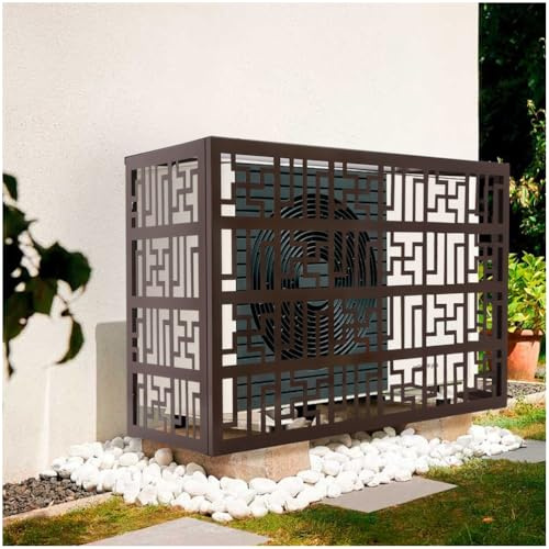 Aluminium Composite Air Conditioner Cover Wall Mounted Protection for Outdoor Units Cladding for Heat Pumps Ideal for Garden & Balcony Use & Weather Resistant