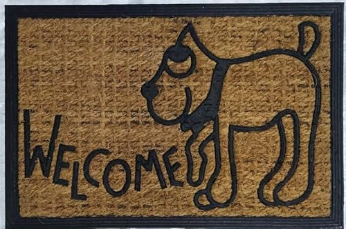 DONATELLA Felpudo 1999 Estera Coco Perro - Beige, 040x060 cm.