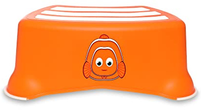 My Little Step Stool - Clownfish Step Stool for Toddlers, Anti-Slip Toilet Training Step for Kids to Reach The Toilet and Sink