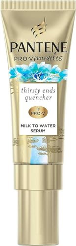 Pantene Hydra Day Hair Serum, For Dry Damaged Hair, Leave-in Hair Treatment, 70ml, Milk To Water Serum Thirsty Ends Quencher With Biotin And Baobab Essence, Leave-in Conditioner