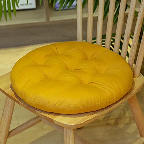 Zoomlie Rundes Sitzkissen 2/4/8 Stück Sitzpolster für Esszimmerstühle 45 * 45 cm Garten Küche Büro Sitzpolster Indoor Outdoor Verstärkung Nähen Anti-Rutsch Nicht verformbares Kissen