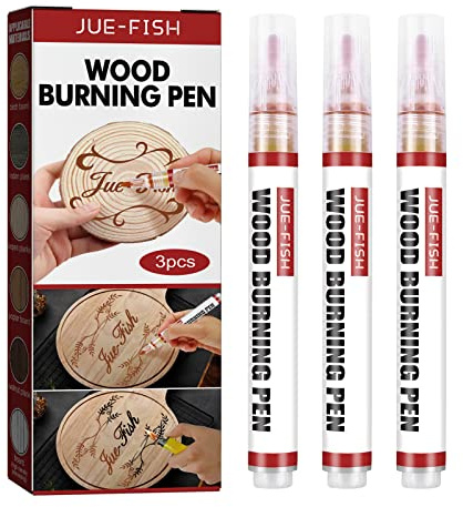 Cymwer 3-teiliges Holzbrenner-Set, DIY Scorch Holzbrennmarker, prtical Checal Holz-Burnins, Tiermarkierungen, Kunst, Brandmalerei, Pli for Künstler und Beginne in DIY-Holzprojekten