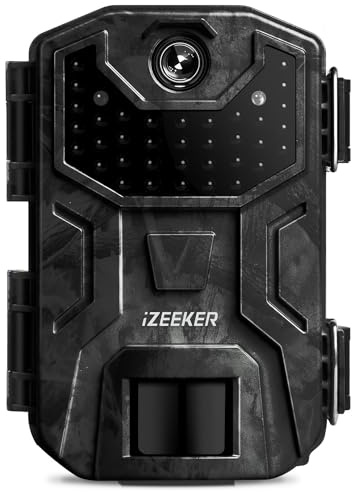 iZEEKER Cámara de Caza, 2K 36MP HD Cámara Caza Nocturna con 940nm IR LED Sin Brillo Invisible, de Impermeable IP66 para Observación de Vida Silvestre y Monitoreo de Seguridad en Interiores