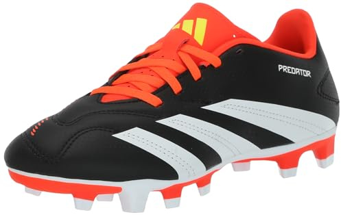 adidas Unisex 24 Club Flexible Ground, Black/White/Solar Red, 12.5