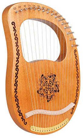 CORHAD 1satz Saitige Lyra Harfe Aus Holz Für Anfänger Tragbares Musikinstrument Mit Warmem Für Freunde Musikinteresse Und Kreativität