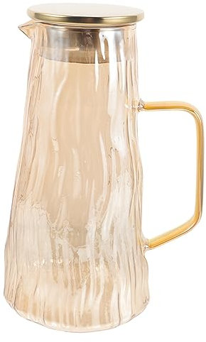 DOITOOL Wasserkrug Mit Teesieb Aus Fassungsvermögen Für Heiße Und Kalte Getränke Saftkrug Mit Deckel Eisteekanne Für Kühlschrank Multifunktional Einsetzbar