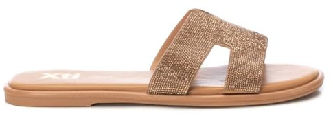 XTI - Sandalia Mujer Bronce - Calzado Cómodo y Versátil - Moda casual - Modelo 14281104 (Talla 38)