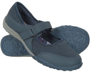 Mountain Warehouse Stroll Womens Casual Outdoor Shoes - Breathable Sneakers with Mesh Lining & EVA Footbed - Spring Summer, Walking, Hiking, Outdoors & Trekking Navy Adult Shoe Size 7