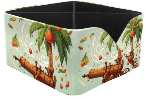 Cute Pen Holder Cup for Desk, Cartoon Date Palm Crackers Pencil Case Large Capacity for Office College School Bag Pouch Holder Box Organizer