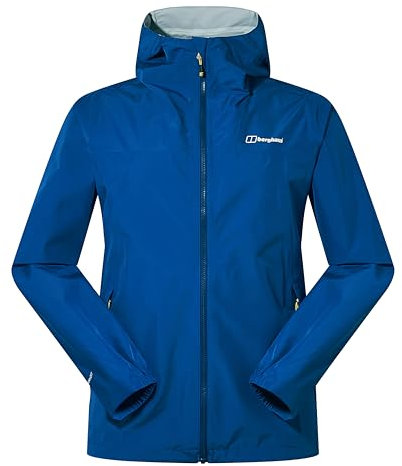 Berghaus Deluge Pro Waterproof Shell Jacket | Adjustable | Durable Coat | Rain Protection Jacket, Electric Cobalt, L