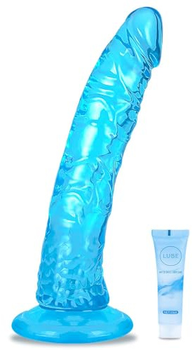 Blue Dildo 11 Inch Realistic Huge Silicone Dildo Sex Toys for Women Body Safe Material G spot Adult Sex Toys with Strong Suction Cup Big Penis for Men Couples Anal Hands-Free Play