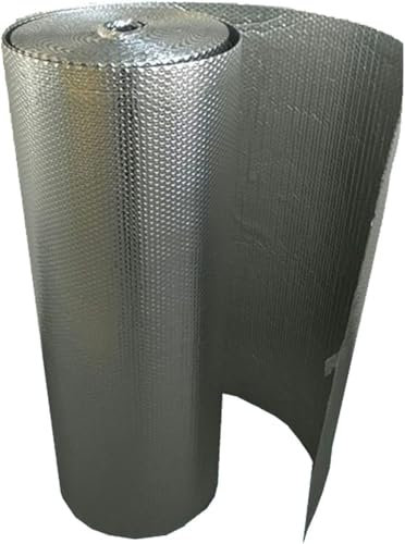Dampfsperre, Wärmedämmfolie, doppelte selbstisolierende Folie, Strahlungsbarriere für Wand, Dach, Boden, Dachboden (1 x 15 m)