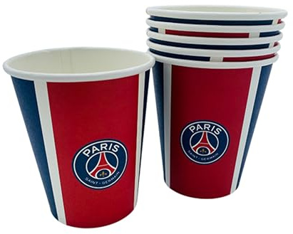 PSG 6 x verre gobelet jetable 25cl Collection officielle PARIS SAINT GERMAIN