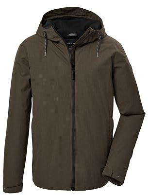 G.I.G.A. DX Hombre Chaqueta funcional/outdoor impermeable con capucha GW 32 MN JCKT, olive brown, M, 41867-000