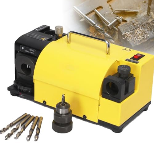 Affilatrice per punte da trapano, affilatrice per punte da trapano MR-13A 3-13mm, affilatrice portatile per punte da trapano con angolo regolabile da 95° a 135°, officina, uso personale,SDC
