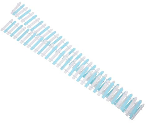 Happyyami Mini Clôture Décorative pour Jardin Bordure de Clôture Miniature 1Pc Accessoire de Décoration Extérieure Installation Facile Améliorez Votre