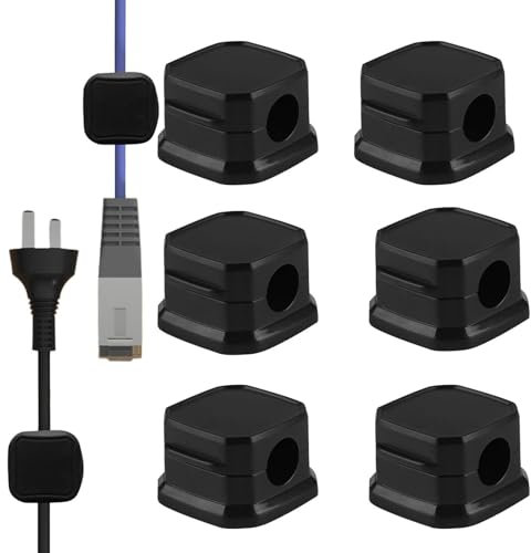 Magnetischer Kabelclip – 6 x Magnet-Ladekabelhalter – verstecken Sie Handy-Ladekabelhalter, stark klebend, Schreibtischzubehör für Nachttisch, Schreibtisch, Auto