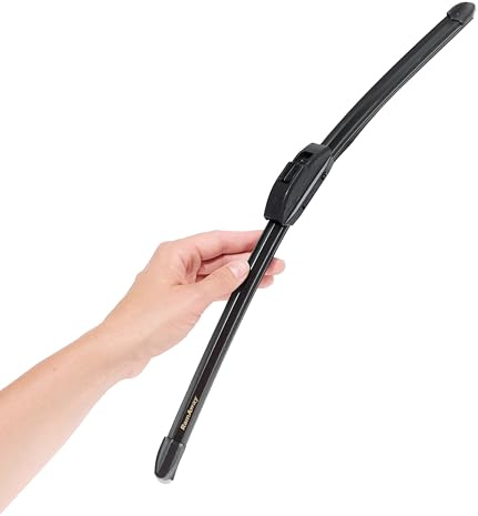 Escobilla Limpiaparabrisas Universal para Coche - Longitud 50 cm - Fácil Instalación - Goma Duradera y Soporte Anticorrosión - Compatible con la Mayoría de Vehículos - Revestimiento de Teflón